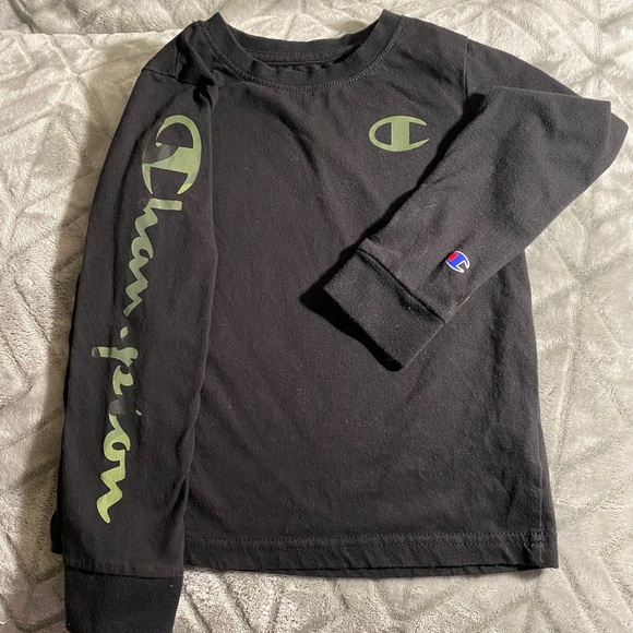 Champion Long Sleeve Black Shirt with Army print with Champion Army Sweat Pants - Picture 8 of 16